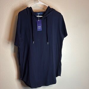 Aiyino Blue Hooded Top Size L NWT ♥️